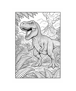 Ausmalbild Dinosaurier 065