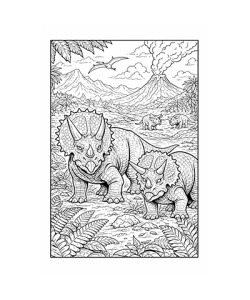 Ausmalbild Dinosaurier 066