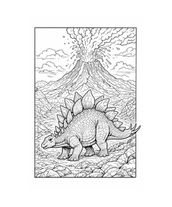 Ausmalbild Dinosaurier 067