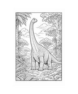 Ausmalbild Dinosaurier 068