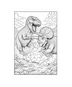 Ausmalbild Dinosaurier 069