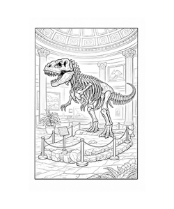 Ausmalbild Dinosaurier 071