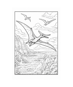 Ausmalbild Dinosaurier 072