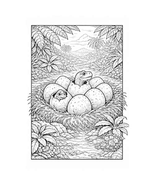 Ausmalbild Dinosaurier 074