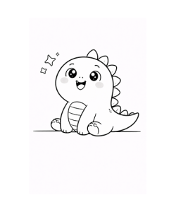 Ausmalbild Dinosaurier 077