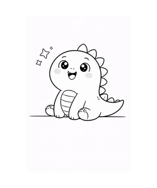 Ausmalbild Dinosaurier 077