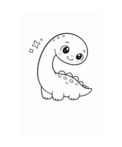 Ausmalbild Dinosaurier 079