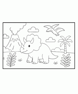 Ausmalbild-Dinosaurier_007