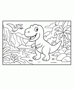 Ausmalbild-Dinosaurier_008