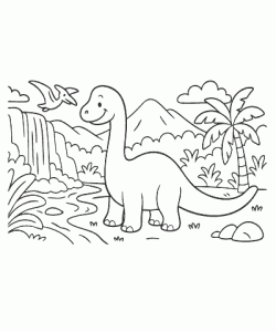Ausmalbild-Dinosaurier_009