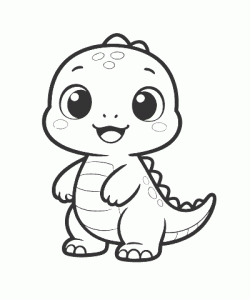 Ausmalbild Dinosaurier 041