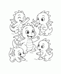 Ausmalbild-Drachen-006