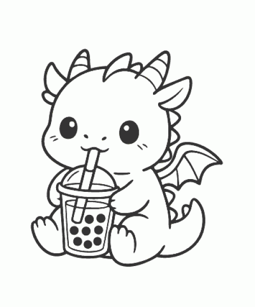 Ausmalbild-Drachen-016