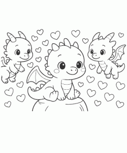 Ausmalbild-Drachen-017