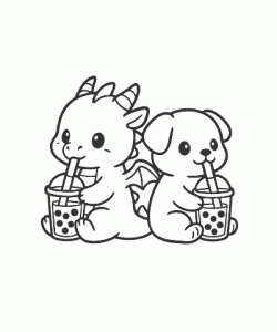 Ausmalbild-Drachen-019