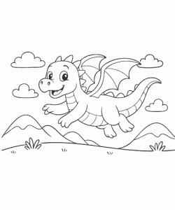 Ausmalbild-Drachen-022