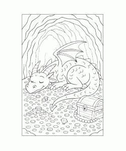 Ausmalbild-Drachen-030