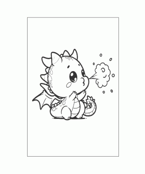 Ausmalbild-Drachen-033