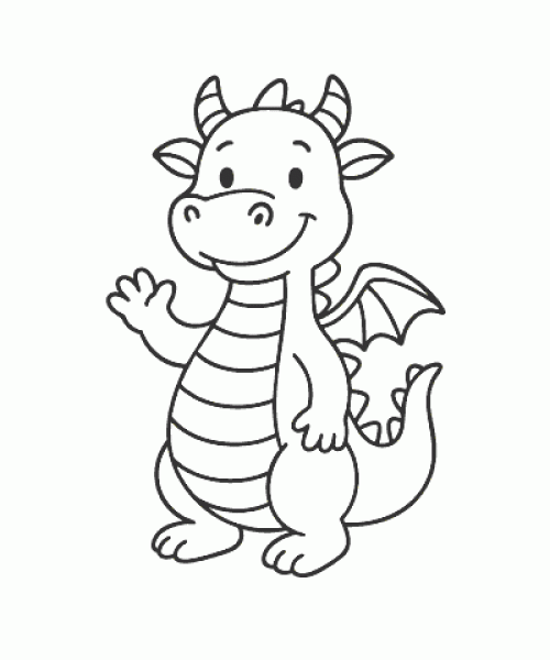 Ausmalbild-Drachen-034