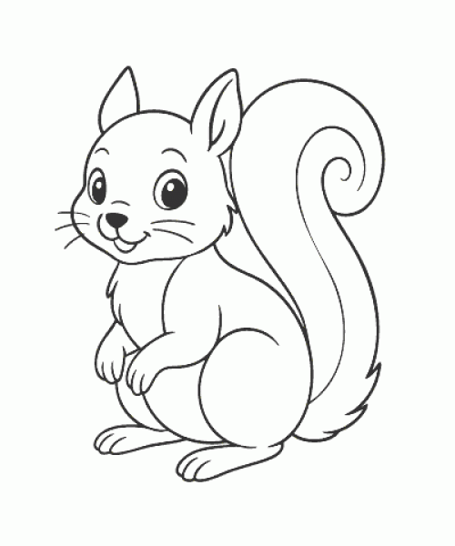 Ausmalbild-Eichhoernchen_002