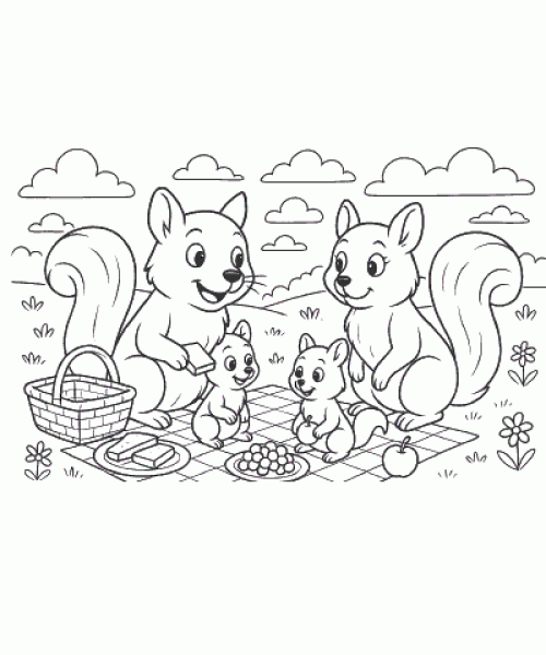 Ausmalbild-Eichhoernchen_007