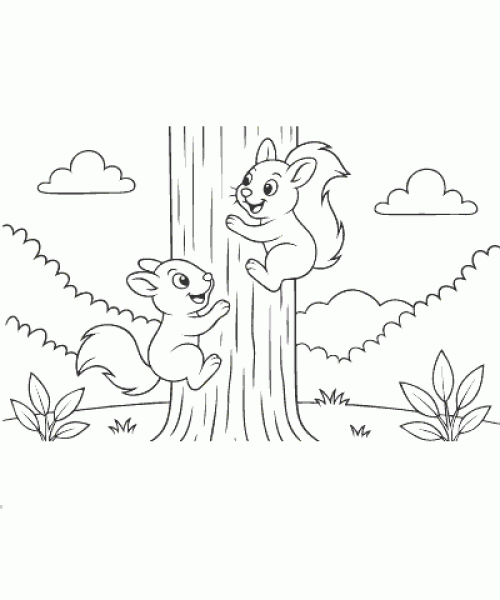 Ausmalbild-Eichhoernchen_017