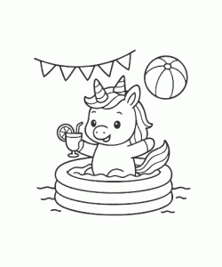 Ausmalbild-Einhorn-006