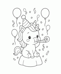 Ausmalbild-Einhorn-007