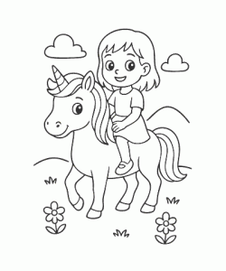 Ausmalbild-Einhorn-011