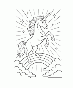 Ausmalbild-Einhorn-014