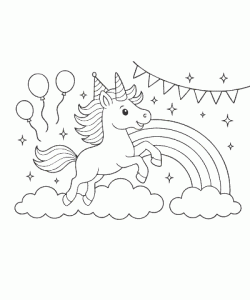 Ausmalbild-Einhorn-015