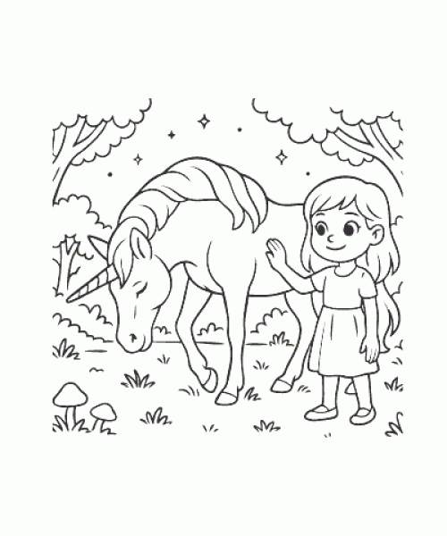 Ausmalbild-Einhorn-017