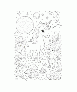 Ausmalbild-Einhorn-019