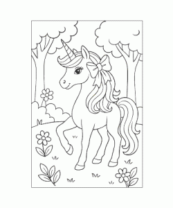 Ausmalbild-Einhorn-029