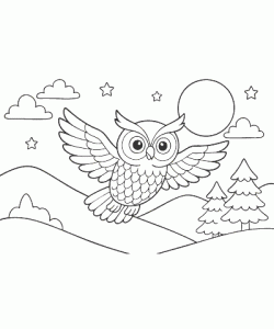 Ausmalbild-Eule_006