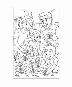 Ausmalbild-Familie_001