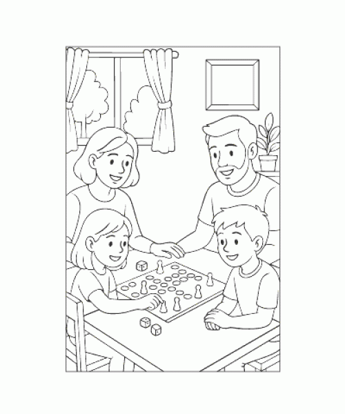 Ausmalbild-Familie_008