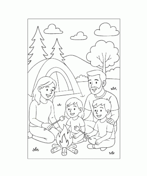 Ausmalbild-Familie_011