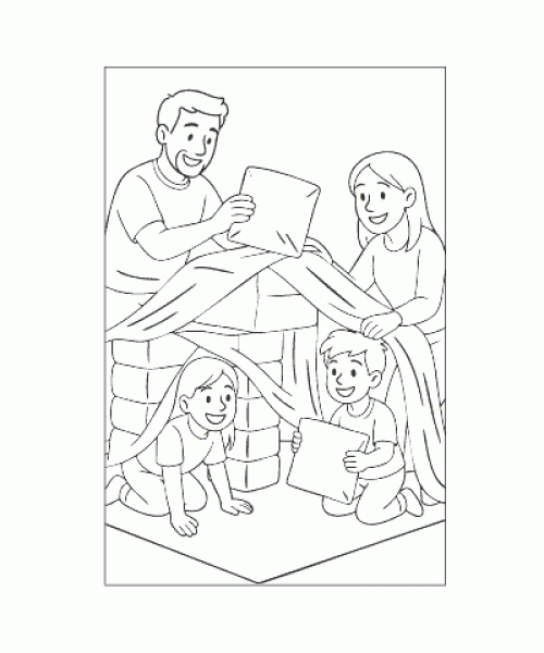 Ausmalbild-Familie_015