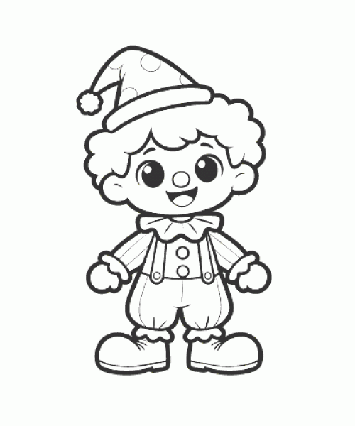 Ausmalbild Fasching 036