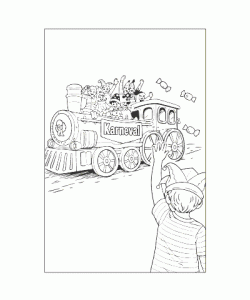 Ausmalbild Fasching 041