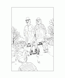 Ausmalbild Fasching 042