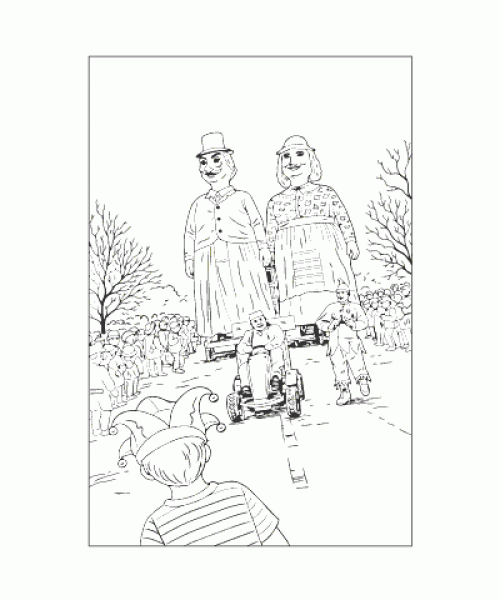 Ausmalbild Fasching 042