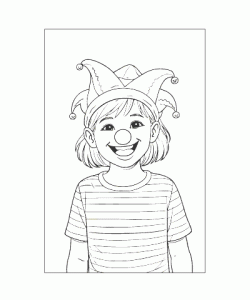 Ausmalbild Fasching 044