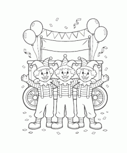 Ausmalbild Fasching 050