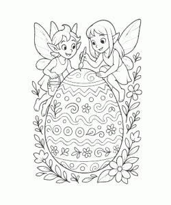Ausmalbild Feen 009