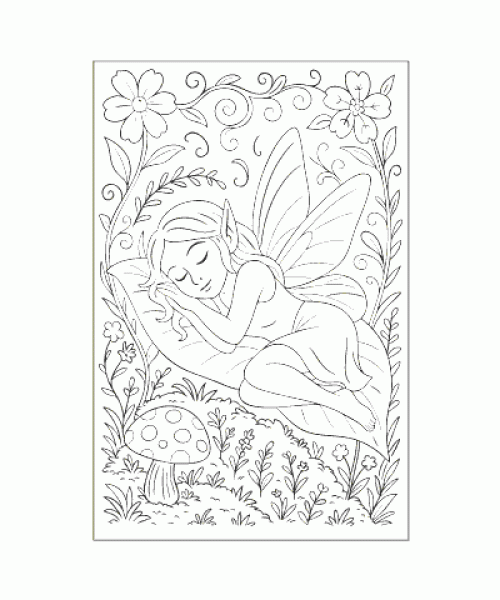 Ausmalbild Feen 031