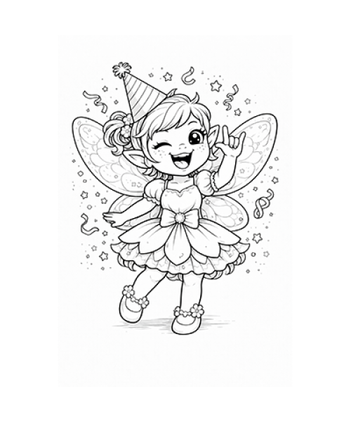 Ausmalbild-Feen-045