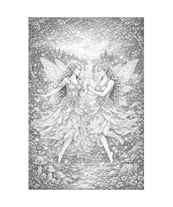 Ausmalbild Feen 055