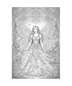 Ausmalbild Feen 056